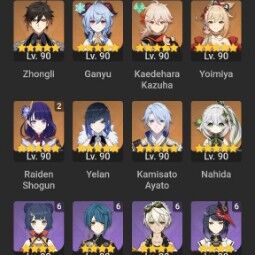 DEUS conta - UE - AR 60 - +25 5Estrelas personagens &armas  - +11 CONTRAS C6 - 12.8M Mora - +1314 Gema Essencial - Mais Peties+ - [todos INFO na Descrição 0